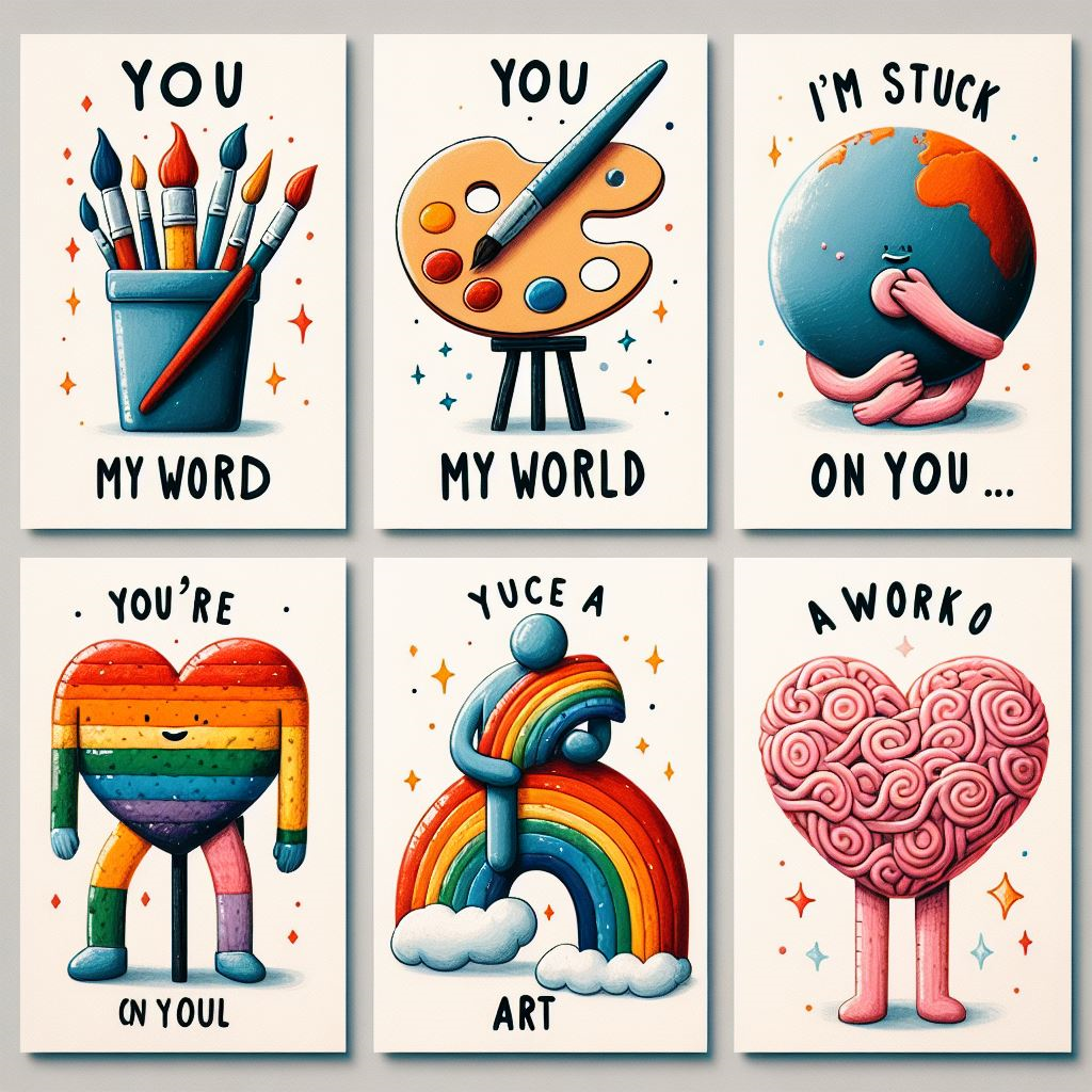 Art Puns for Valentines day
