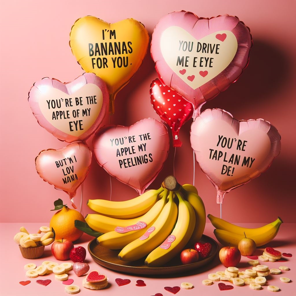 Banana puns for Valentine's Day
