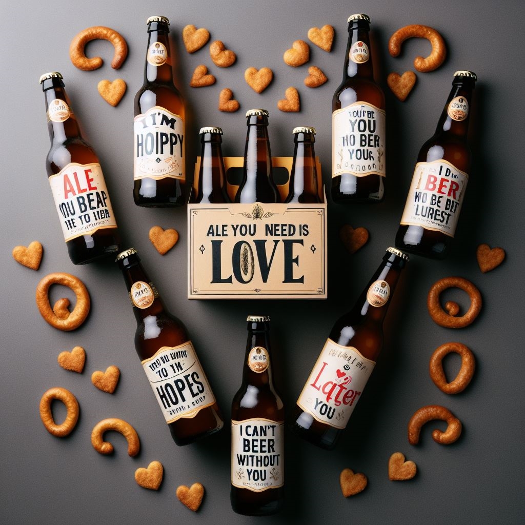 Beer puns for Valentine's Day