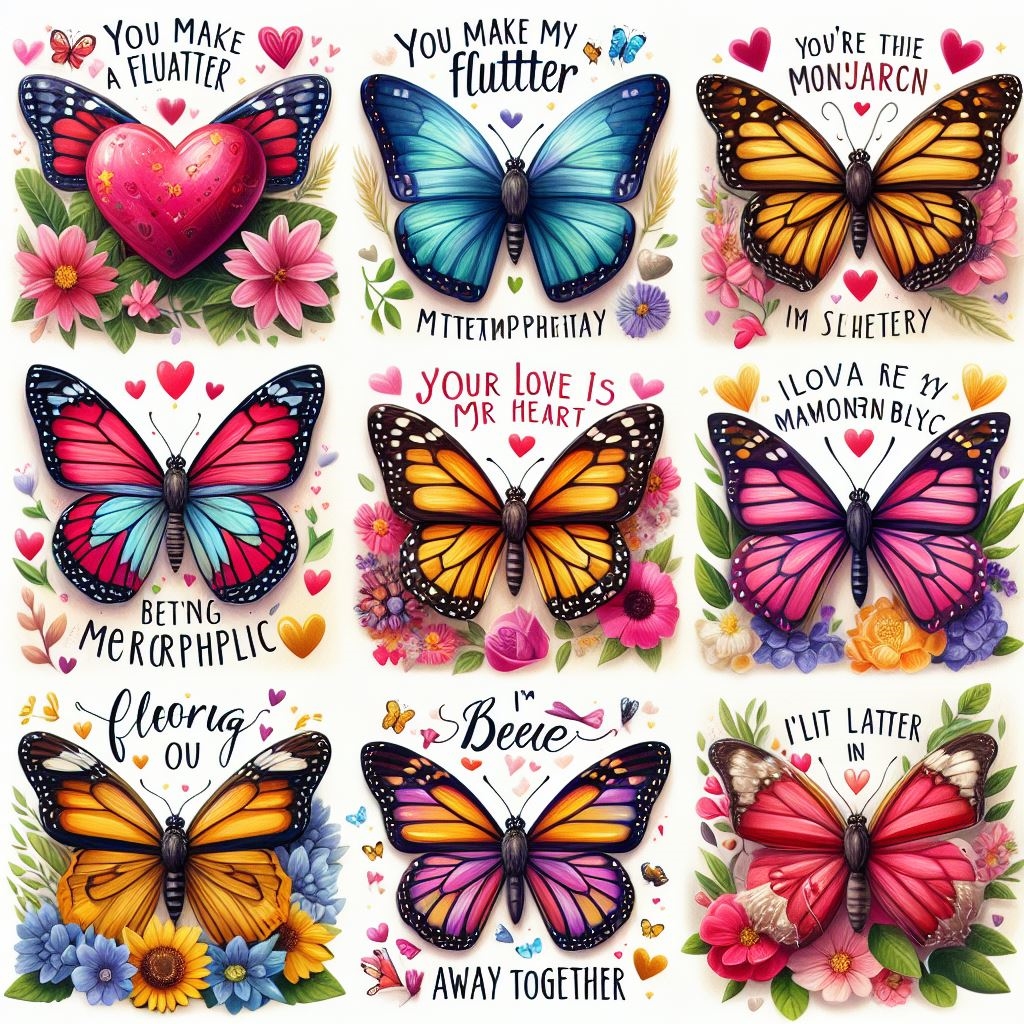 Butterfly Puns for a Valentine's Day