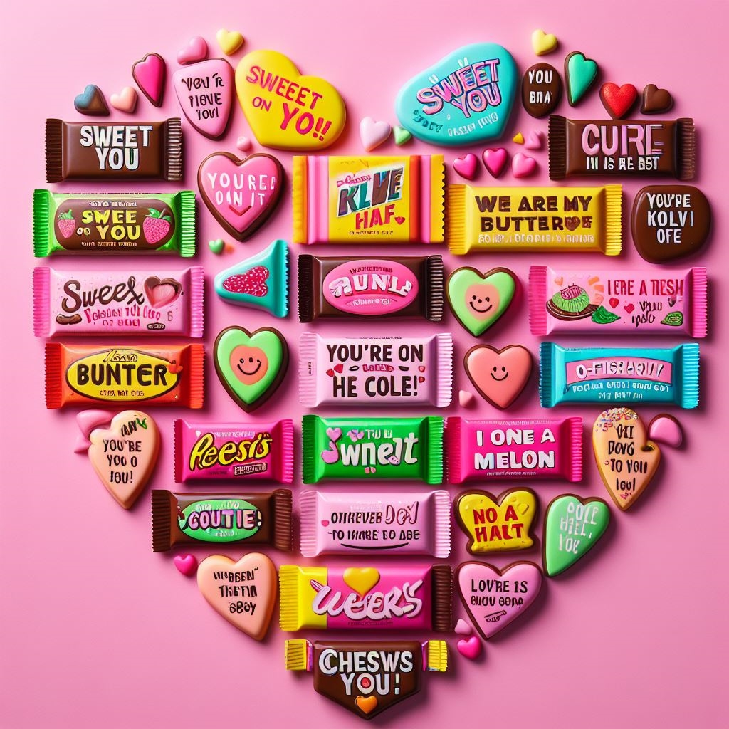 Candy puns for Valentine's Day
