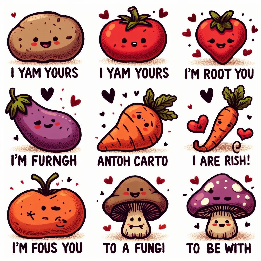 Food puns for Valentine's Day