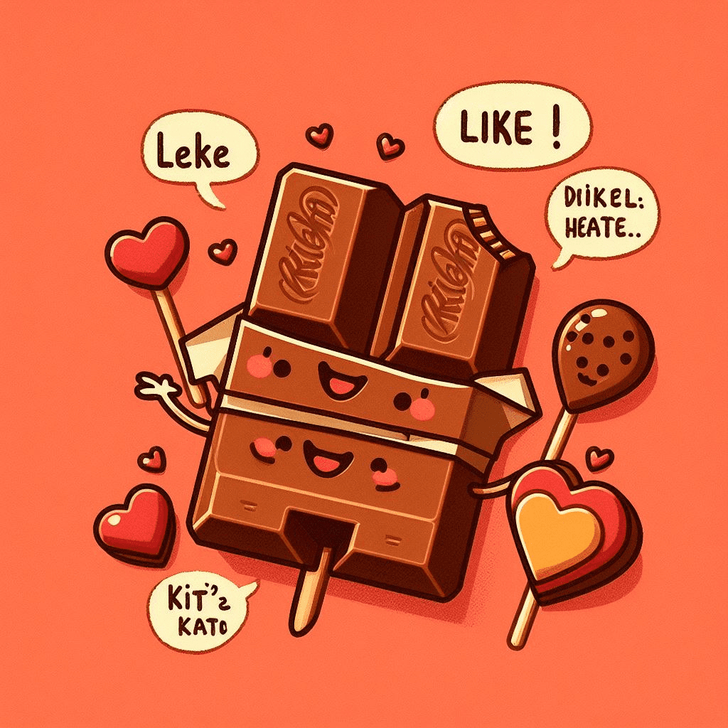 Kit kat puns for Valentine's Day