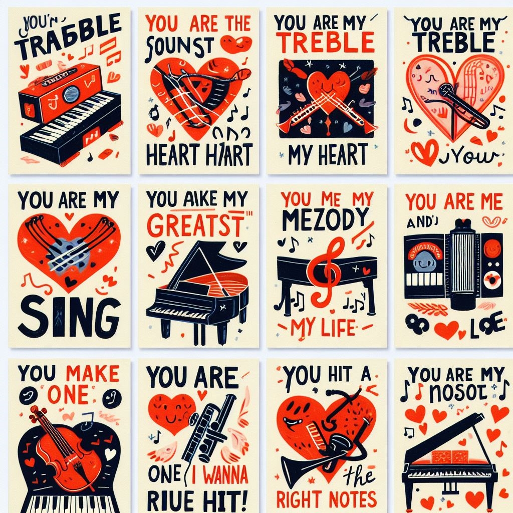 Music puns for Valentine's Day