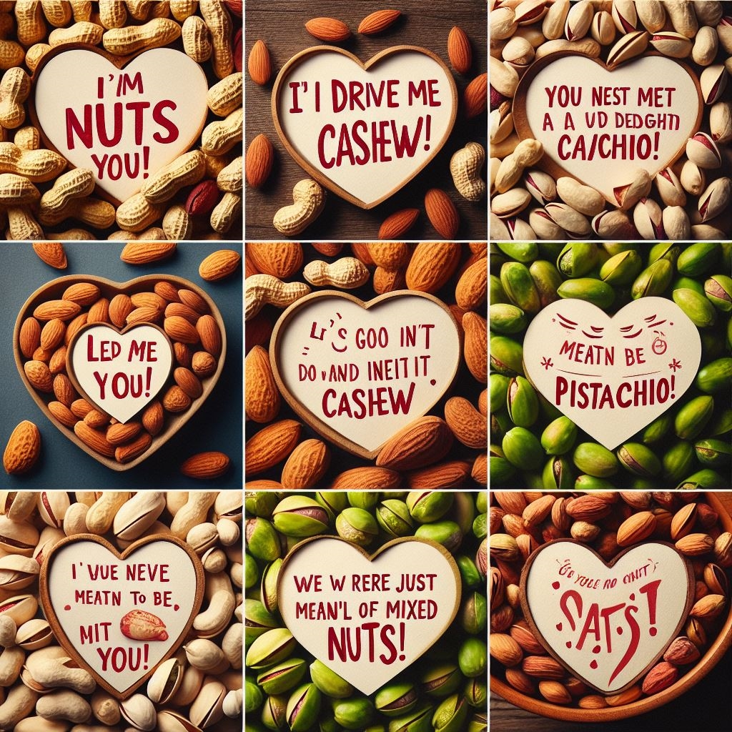 Nut puns for Valentine's Day
