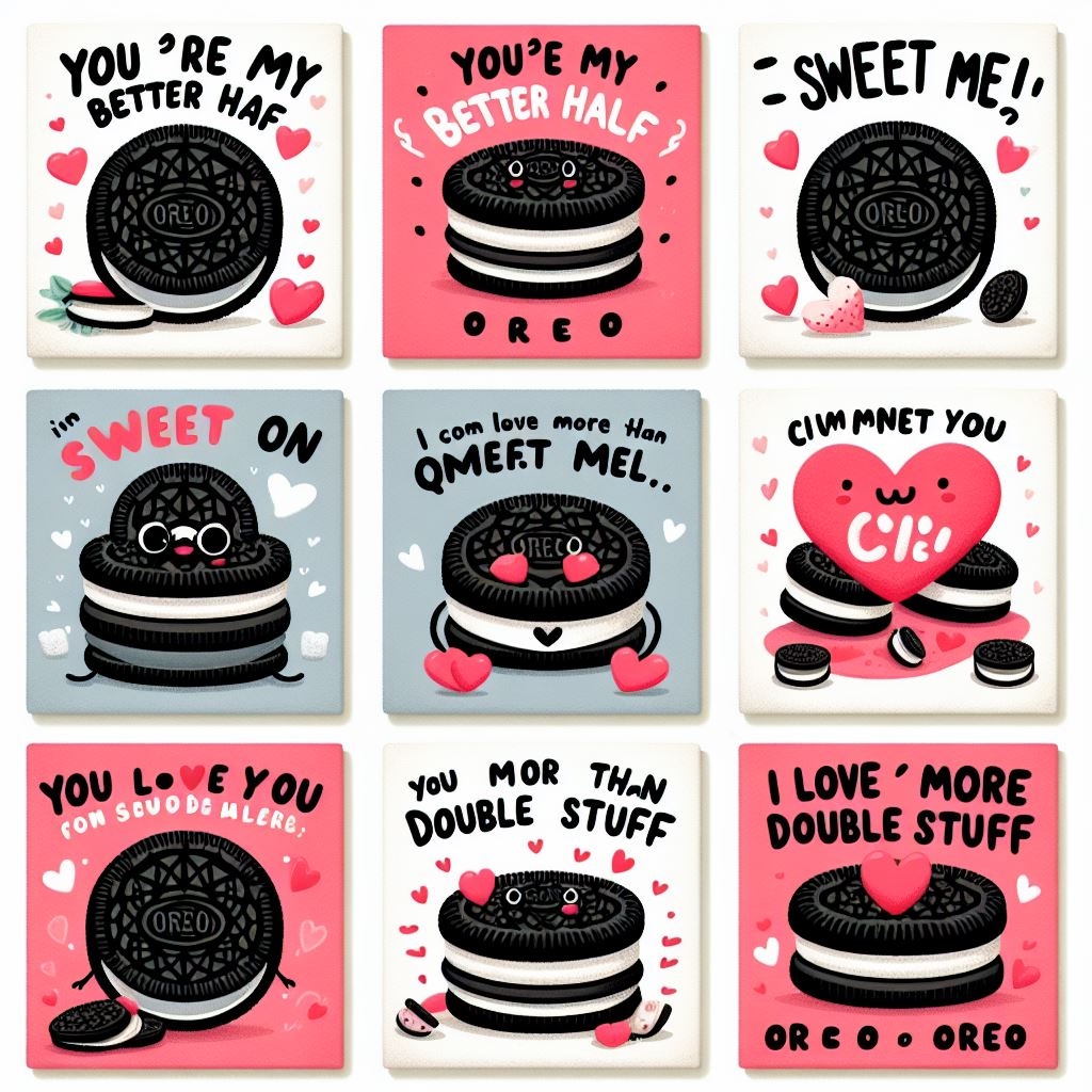 Oreo puns for Valentine's Day
