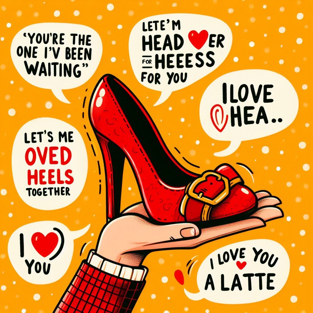 Shoe puns for Valentine's Day