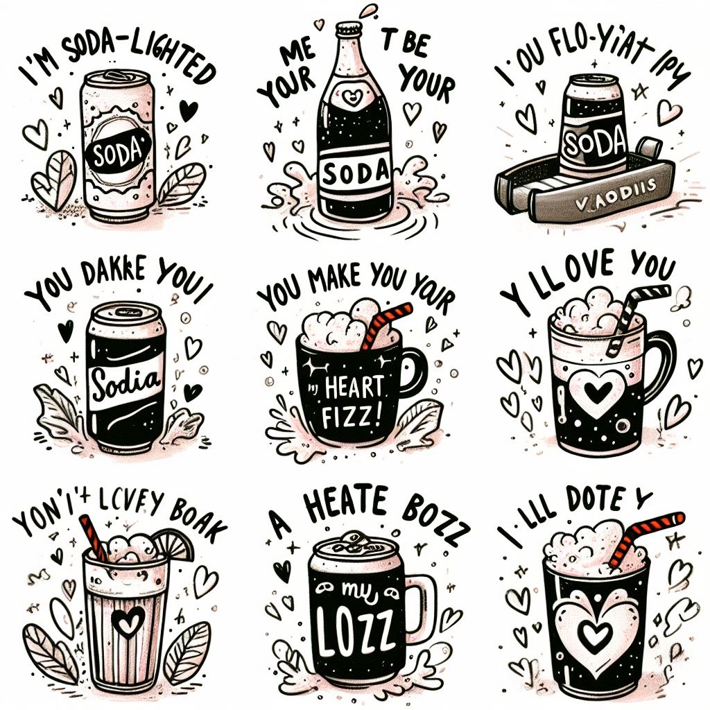 Soda puns for Valentine's Day