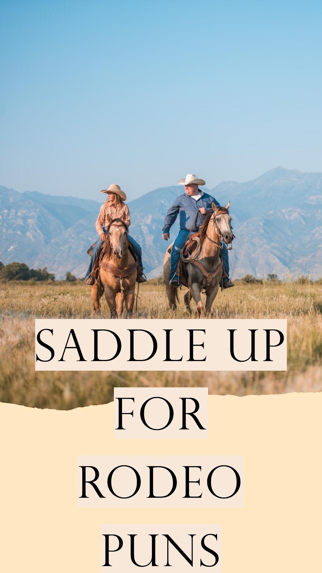 96 Rodeo Puns to Make You Giddy with Laughter - Find the best Punny ...