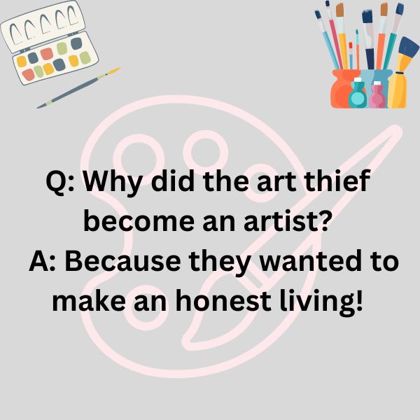 Painting puns Art thief artist