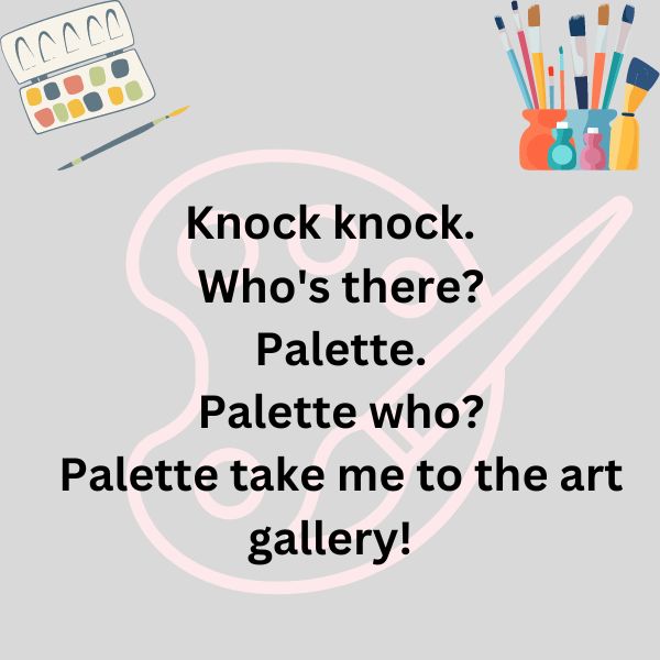 Painting puns Knock Knock Palette