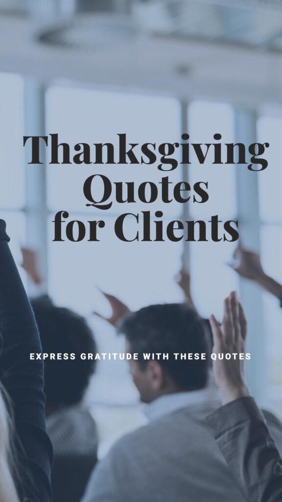 Thanksgiving Wishes for Clients