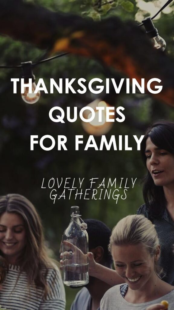 Thanksgiving quotes for Family