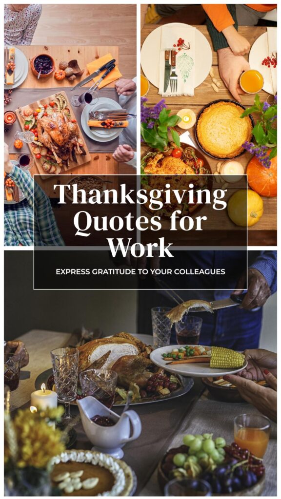 Thanksgiving quotes for Workplace