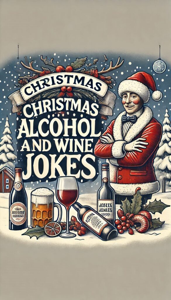 Christmas Alcohol and Wine puns