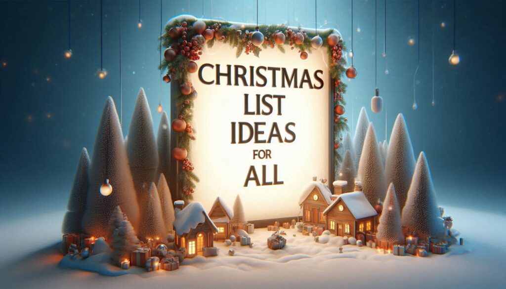 Christmas list ideas