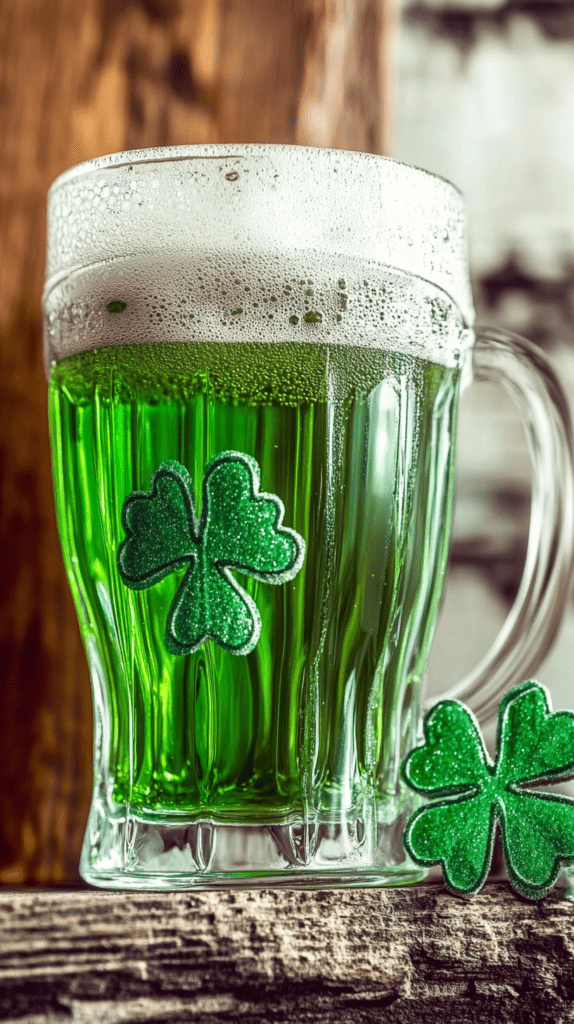 Aesthetic Wallpaper Green beer for St Patrick's day