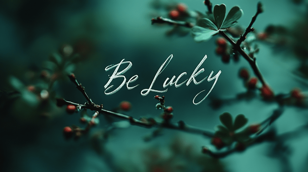 Be Lucky laptop dark plain Wallpaper background