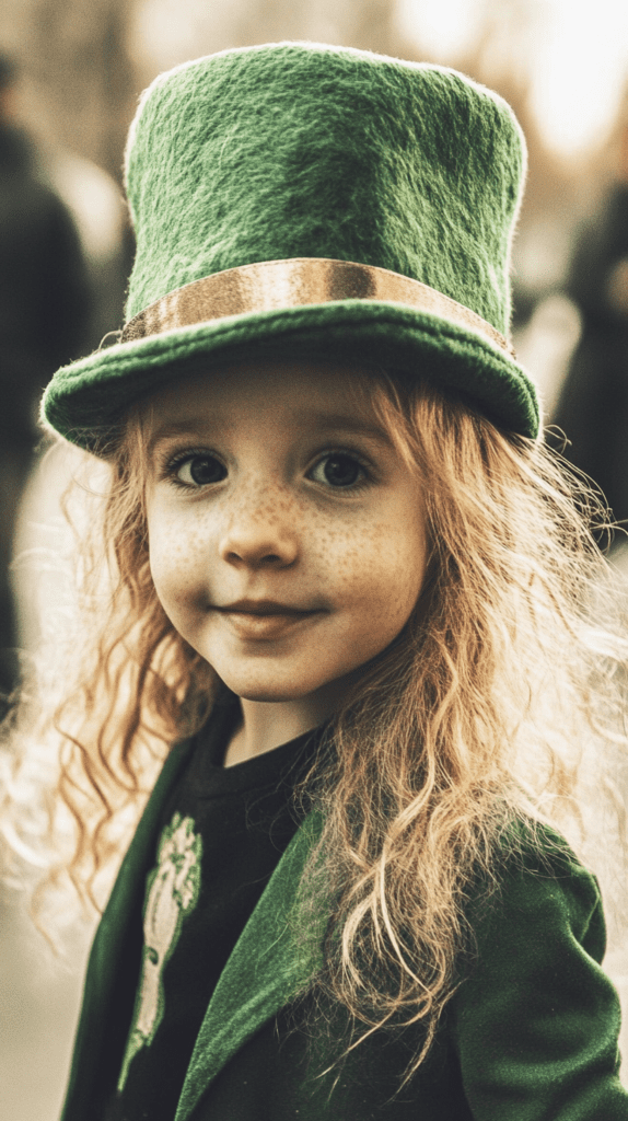 Cute Baby at St. Patrick's day festival wallpaper
