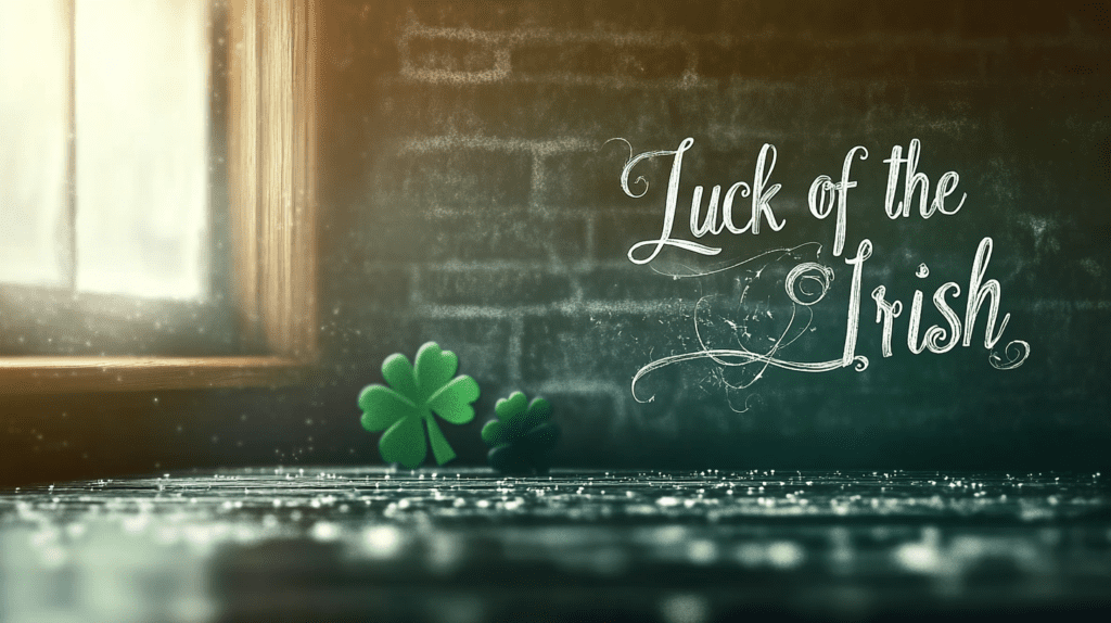 Luck of the Irish simple dark plain Wallpaper background