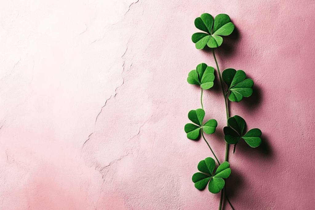 Saint Patrick’s Day aesthetic & elegant wallpaper laptop pink background