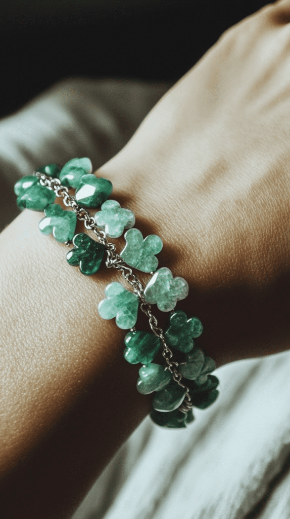 St. Patrick’s Day Lucky charm bracelet close-up wallpaper