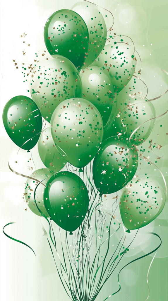 St. Patrick’s Day St. Patrick's Day balloons and streamers wallpaper